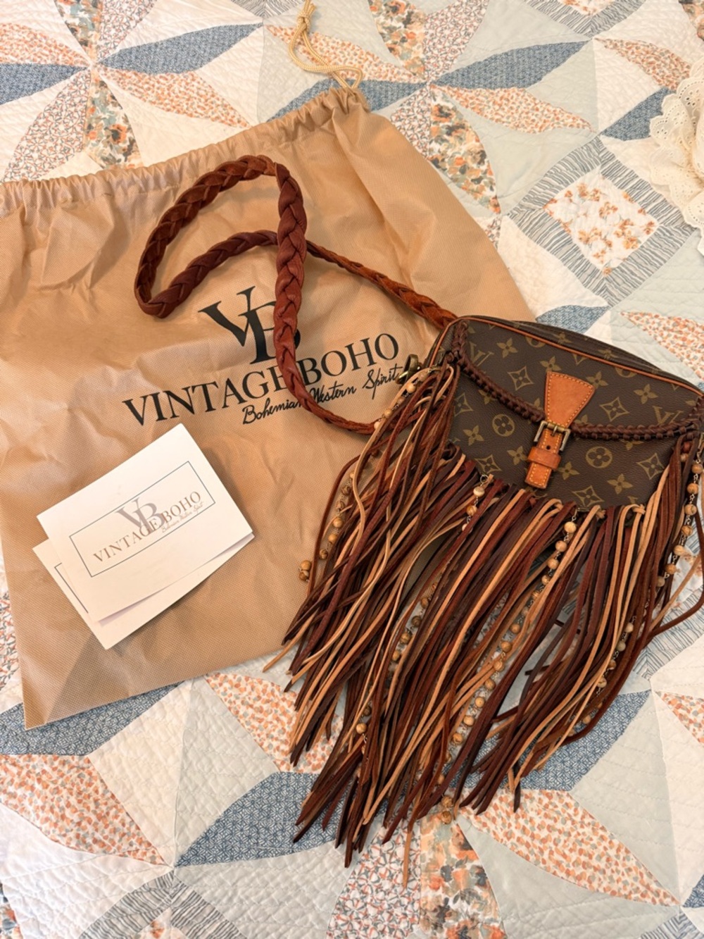 Louis Vuitton Vintage Boho Fringe Purse